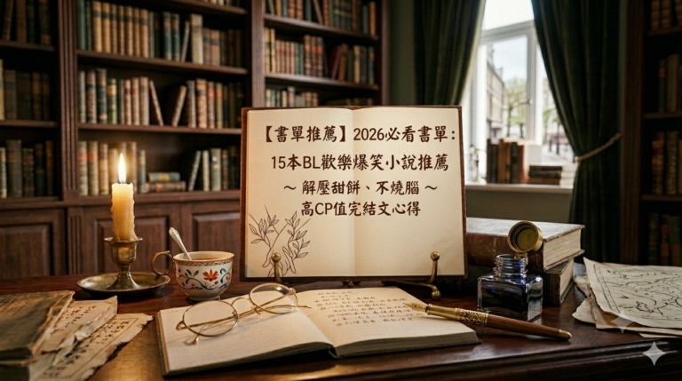 書單推薦】2026必看書單｜15本BL歡樂爆笑小說推薦：解壓甜餅、不燒腦高CP值完結文心